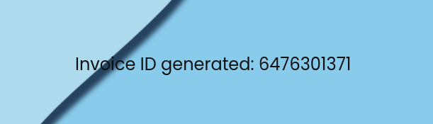 Invoice ID after generation.